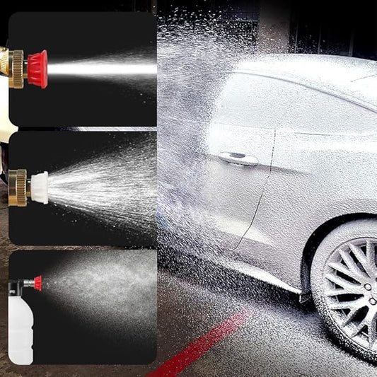 Automatic Cordless Car Wash Spray Gun 48V High Pressure Lithium Battery, Wireless Foam Jet Washer (Double Battery)