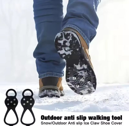5 Studs Anti Skid Ice Snow Camping Walking Shoes Winter Safety Boots Universal Professional Climbing Crampons 1 Pair