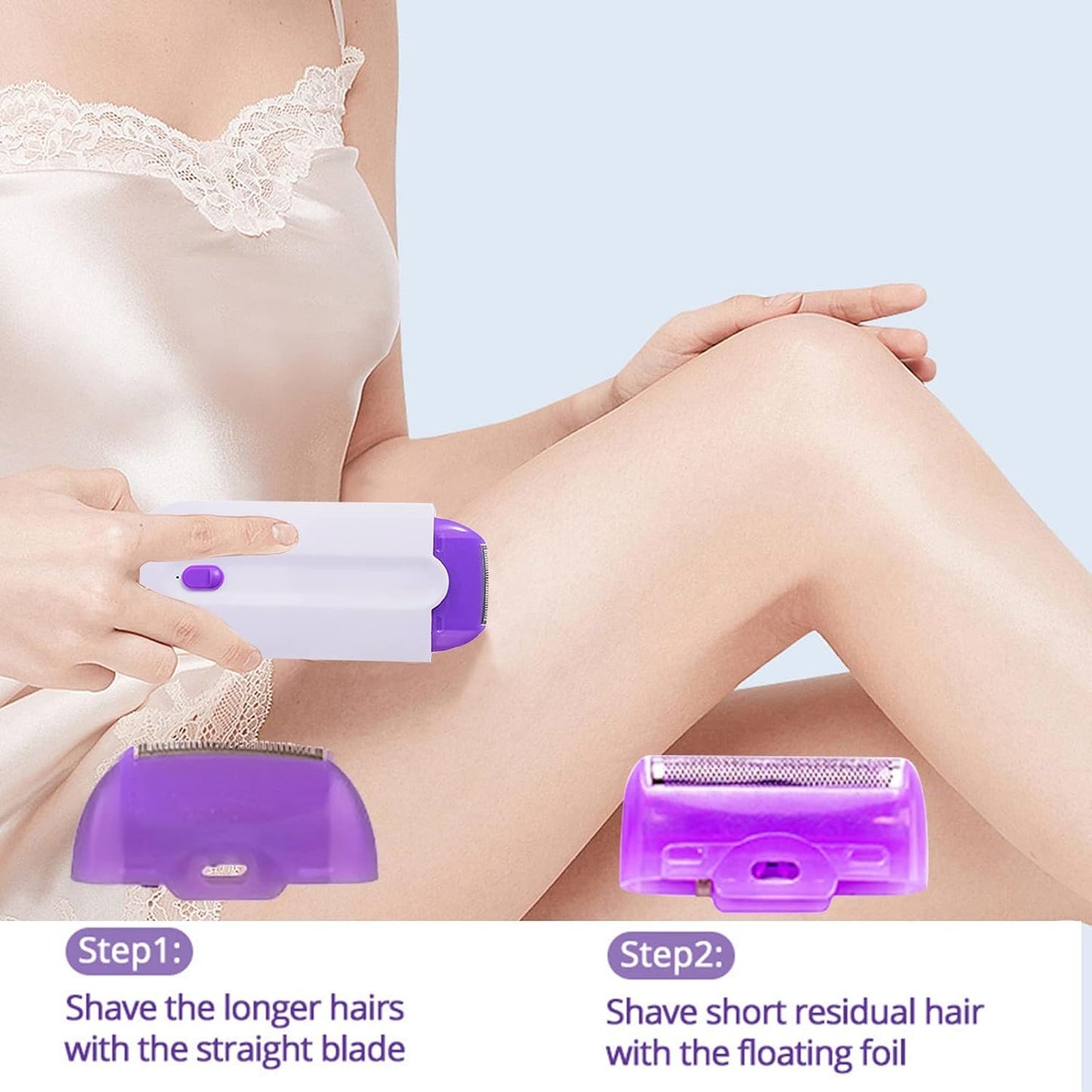 Finishing Touch Yes Hair Remover Rechargeable Painless Facial & Body Hair Removal Device for Women  Electric Epilator