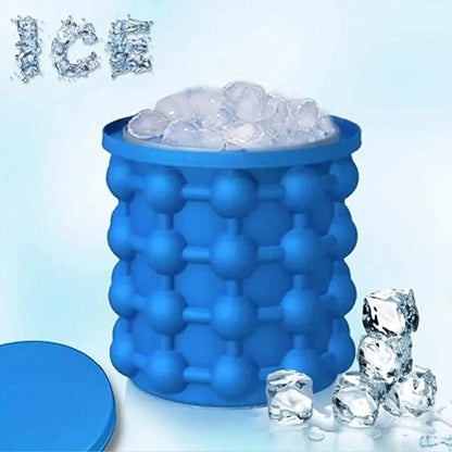 Silicone Ice Jenie Soft Magic Ice Cube Maker for Travel & Outdoor Use