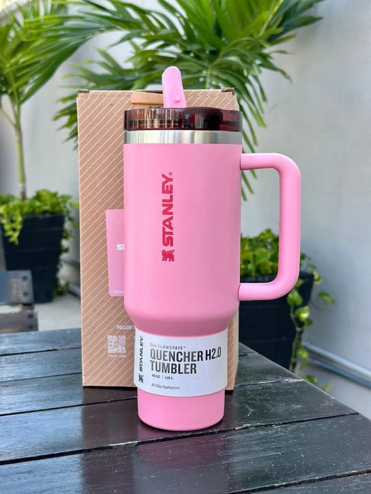 Stanley Flip Straw Tumbler 40oz (1200ML) Insulated Stainless Steel with Handle, Durable Design for Daily Hydration & Travel Blue