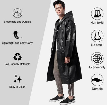 Rain Coat Waterproof Parachute Material  For Bikers, Men & Women