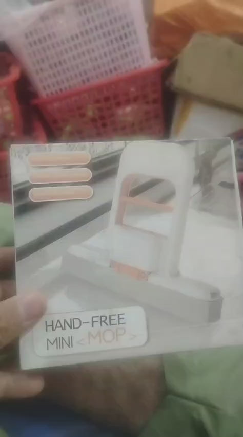 Foldable Mini Mop | Portable Desktop Wet & Dry Cleaning Mop | Self‑Squeezing