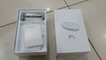 IPL Laser Hair Removal Handset System for Women & Men with Razor & Safety Glasses