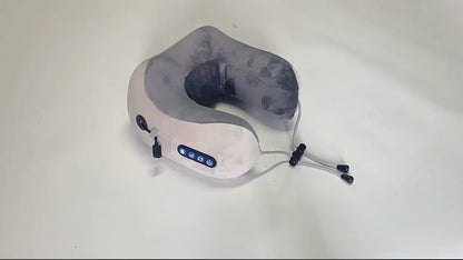 Rechargeable Neck Massager U‑Shaped Pillow Portable Shoulder & Cervical Relaxing Massage for Home, Car & Outdoor