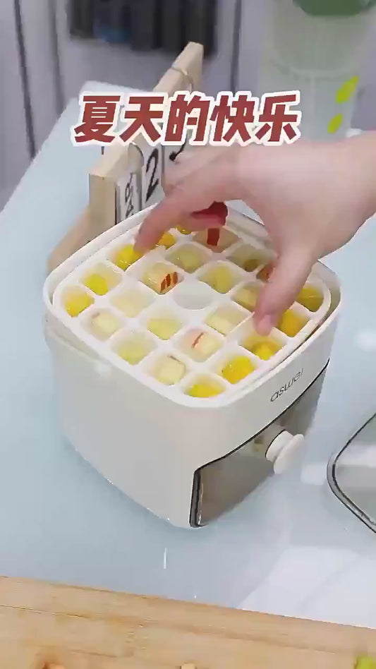 Box Mold Ice Storage Double Layer Ice Cube Tray With Handle Rapid Release Inventive Cold Drink Freezer Tool